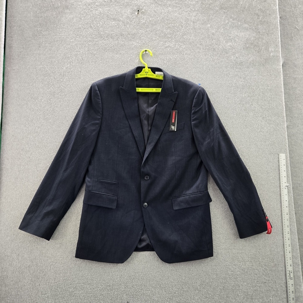 J. Ferrar Men Blazer 44 REGULAR Navy Nailhead Button Long Sleeve NWT